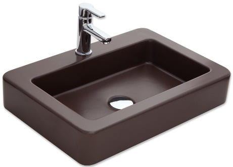 Smanni Skat BD Tezgah Üstü Lavabo Mat Moka 1000A-205